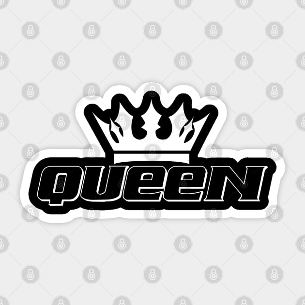 Queen, Black Queen, Black Woman Sticker by UrbanLifeApparel